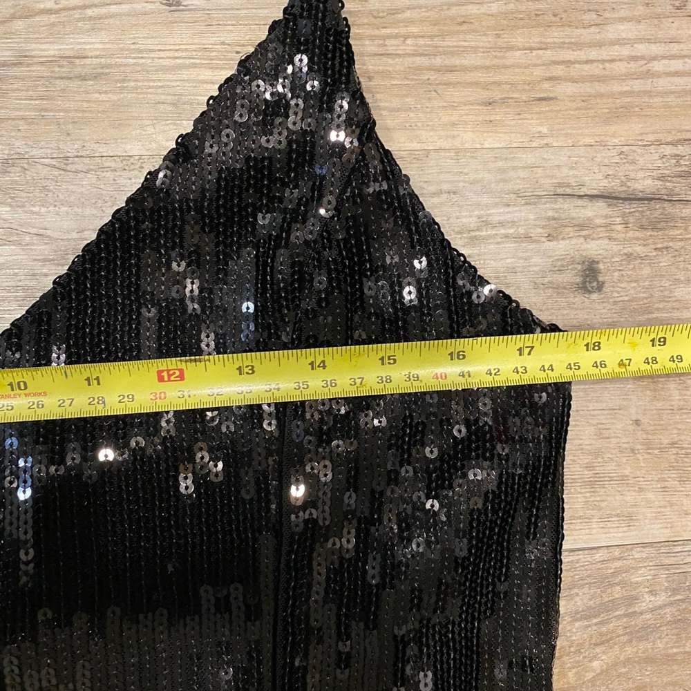 BooHoo Plus Fringed Black Dress - Picture 6 of 9